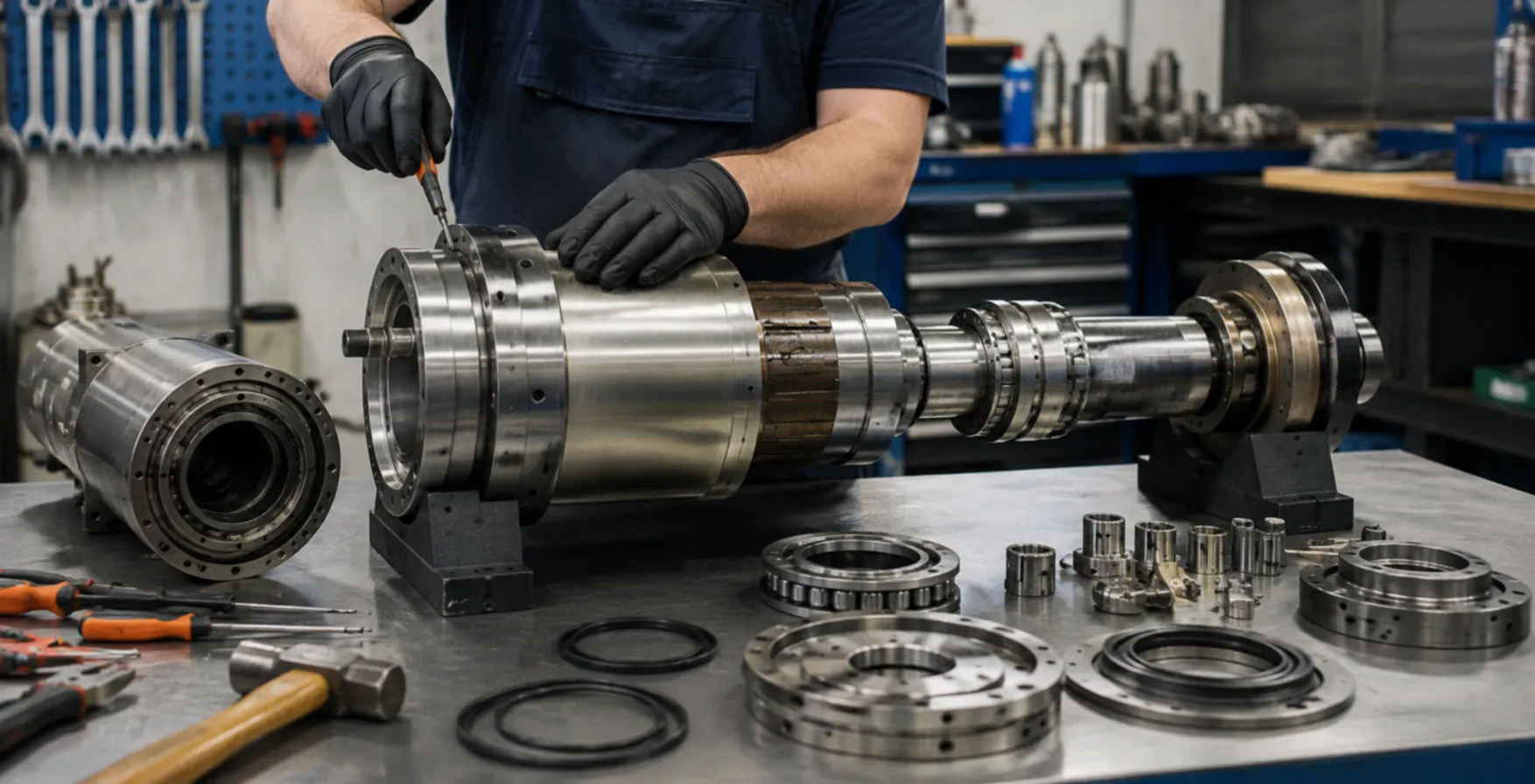 Reparação de mandris CNC — imagem ilustrativa